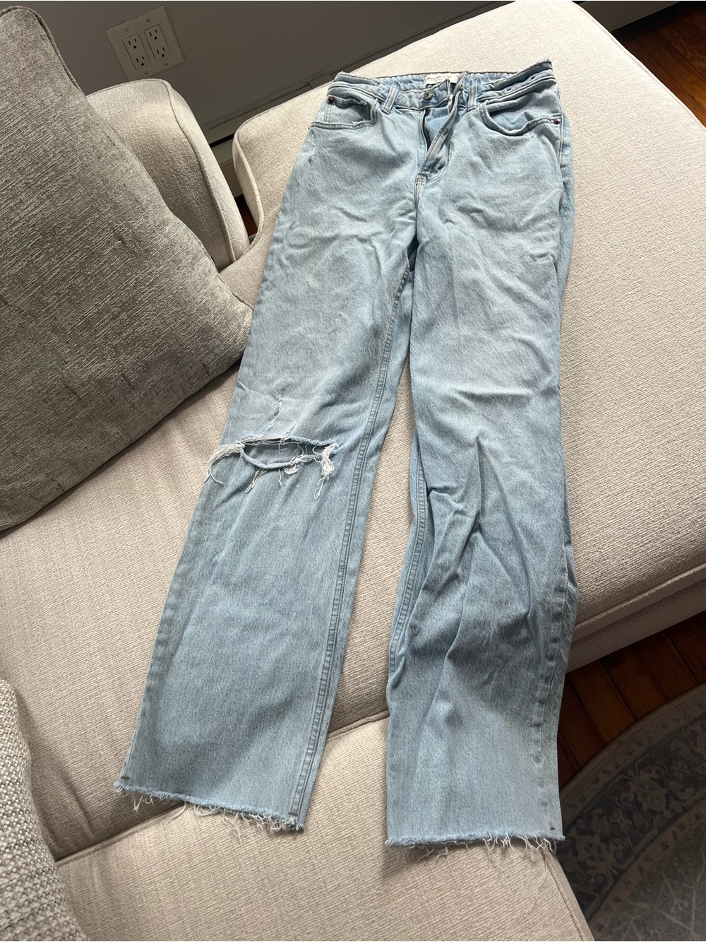 Abercrombie 90s relaxed jean high rise
